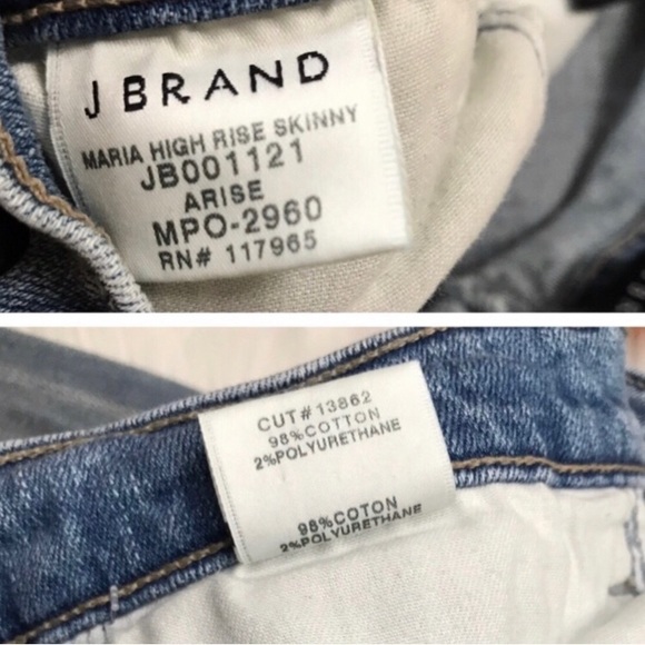 J BRAND Maria High Rise Super Skinny Stretch Jeans - Picture 10 of 11